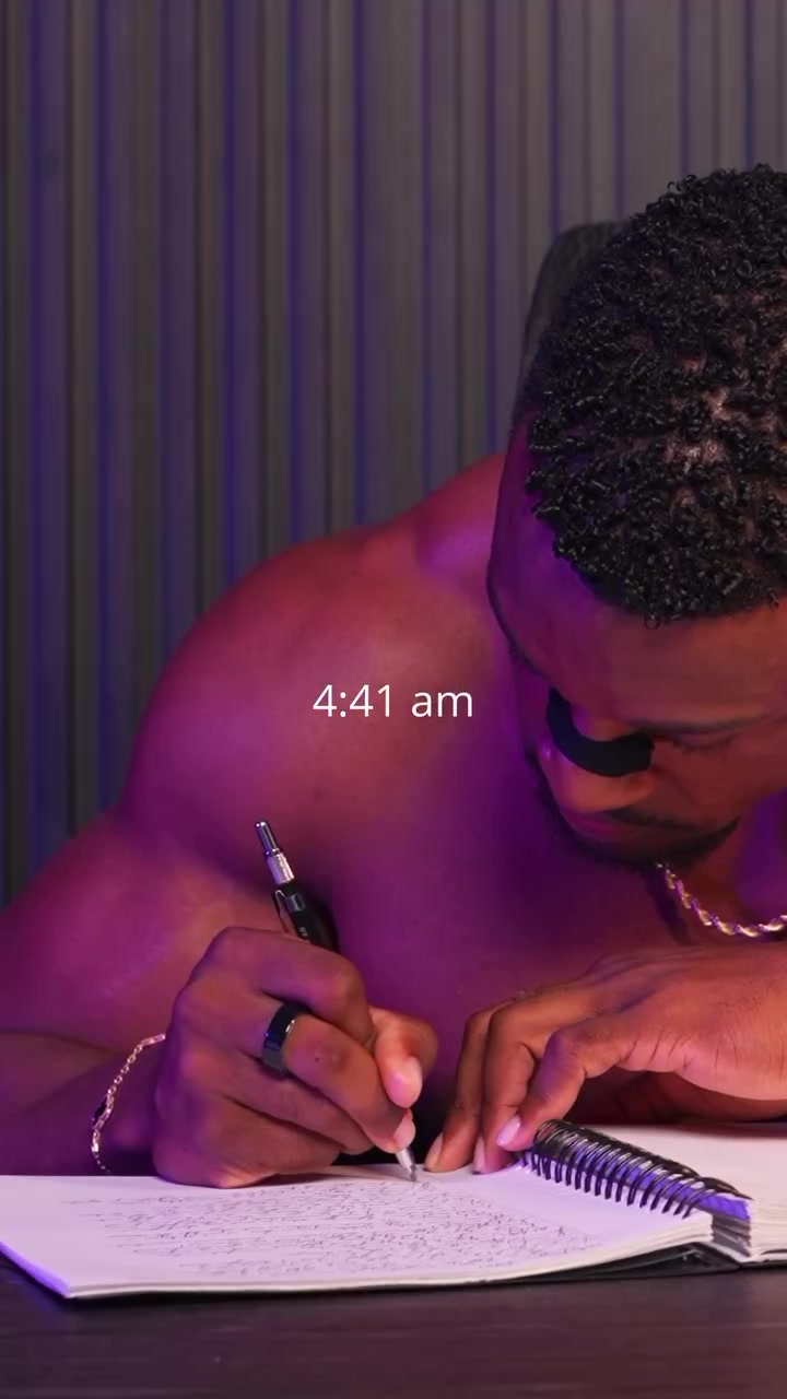 Ashton Hall writing a plan
